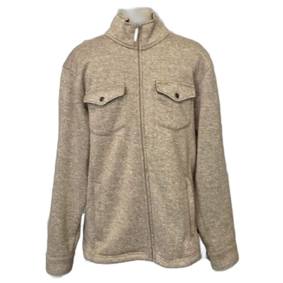 Mountain Khakis Other - Mountain Khakis Sweater Jacket Men’s Size Large Color Tan Full Zip Pockets